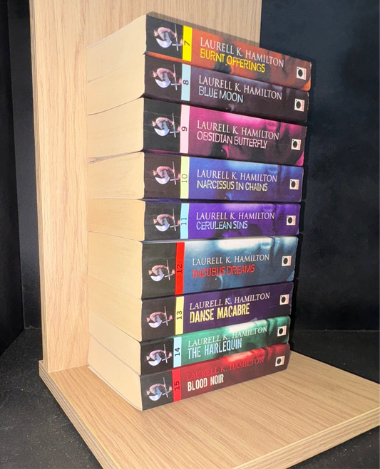 HAMILTON, Laurell K - Bundle of 9 - Books #7-15 in 'Anita Blake' Series (Min. good condition)