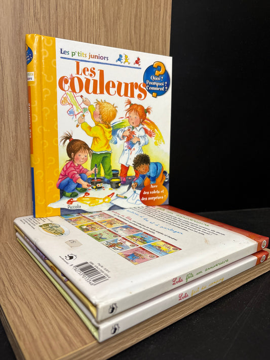 FRENCH TEXT: 'Les Histores de Lola' Series Assorted Titles Plus Bonus Title Bundle of 3 (Min. fair condition)