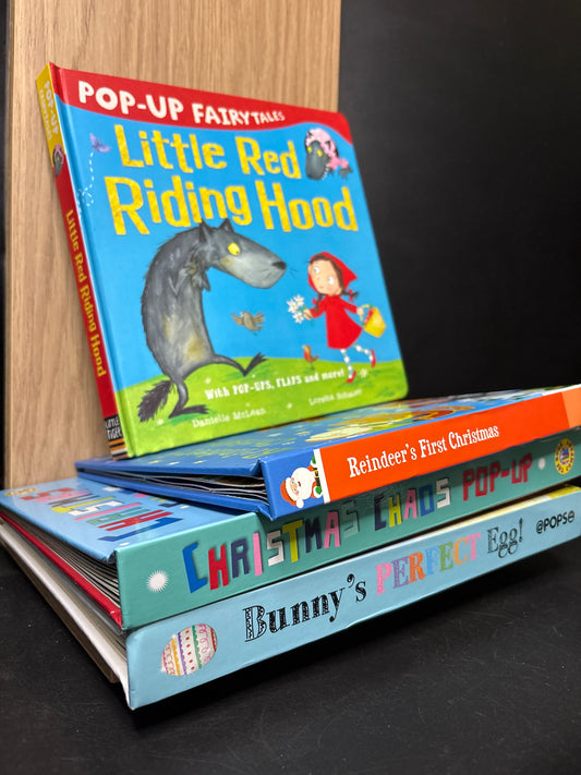 KIDS POP UP BOOK Assorted Standalone Titles Various Authors Bundle of 4 (Min. good condition)