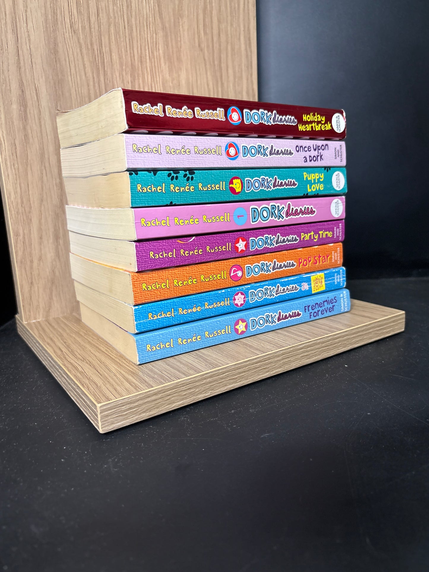 RUSSELL, Rachel Renée - Bundle of 8 - Assorted Titles in The Dork Diaries Series (Min. fair condition)