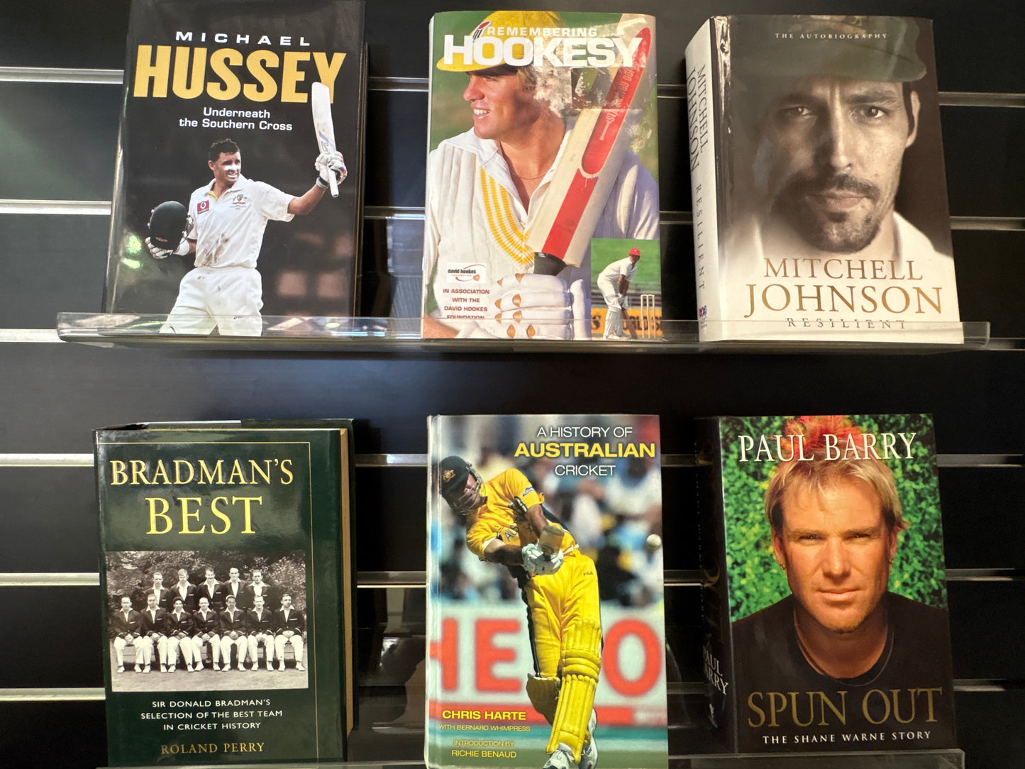 SELECTED Aust Cricketer Bios - Bundle of 6 - Assorted Authors (Min. fair condition)