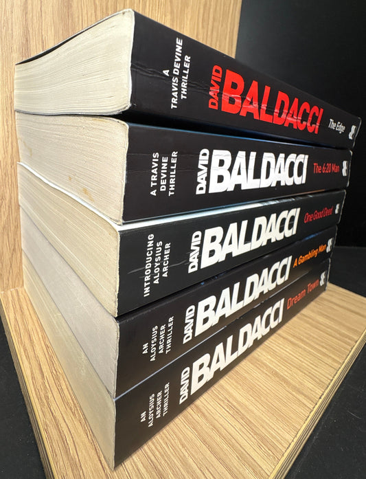 BALDACCI, David 'Travis Devine' Series #1-2 and 'Aloysius Archer' Complete Series #1-3 Bundle of 5 (Min. fair condition)