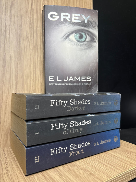 JAMES, E L 'Fifty Shades of Grey' #1-3 + 'Grey' Bundle of 4 (Min. good condition)