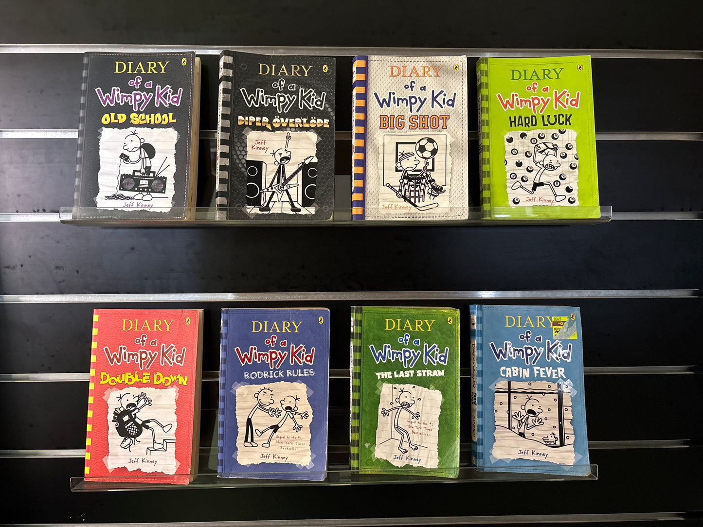 KINNEY, Jeff - Bundle of 8 - Assorted Titles in Diary of A Wimpy Kid Series (Min. good condition)