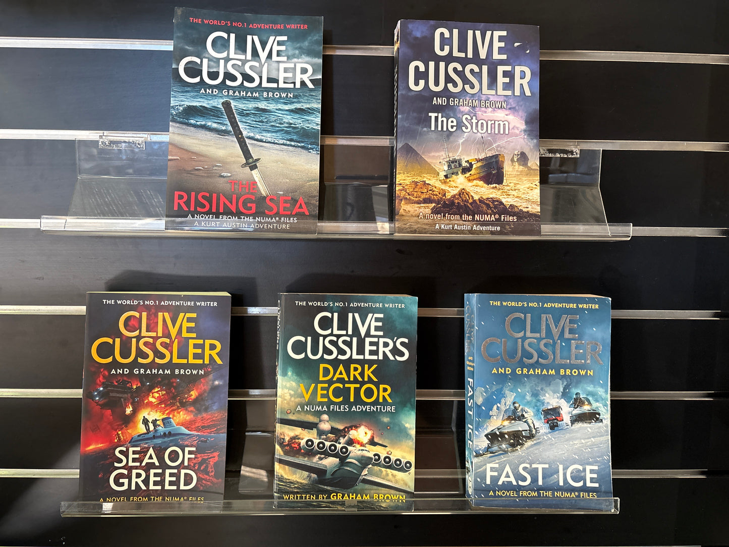 CUSSLER, Clive - Bundle of 5 - Assorted Titles in Numa Files series (Min. fair condition)