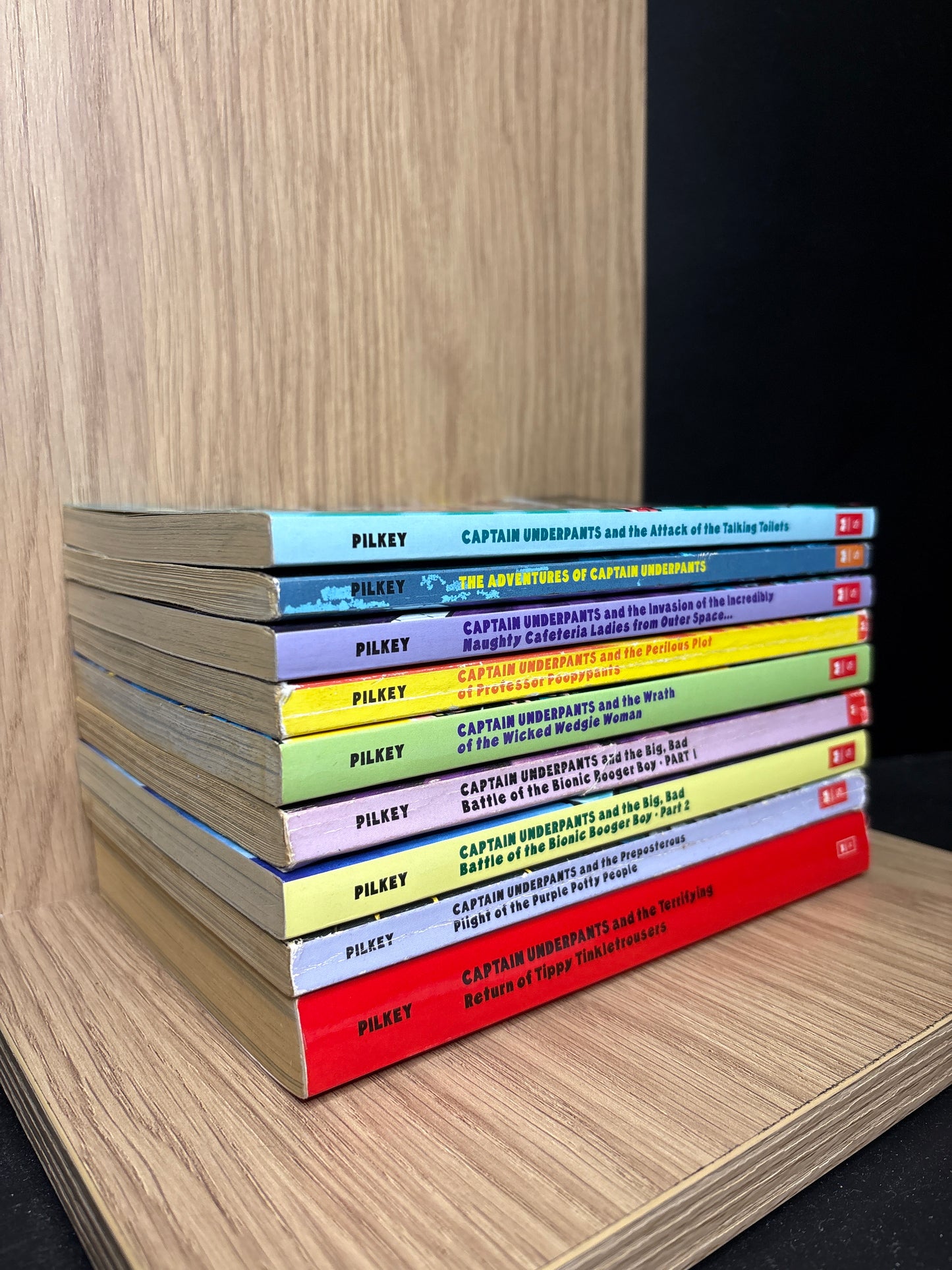 PILKEY, Dav 'Captain Underpants' #1-9 Bundle of 9 (Min. fair condition)