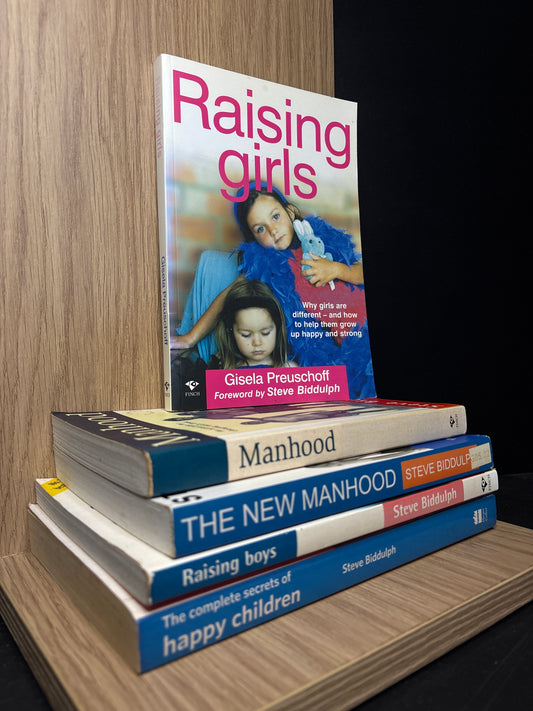 BIDDULPH, Steve Raising Children + Manhood Assorted Standalone Titles Bundle of 5 (Min. fair condition)