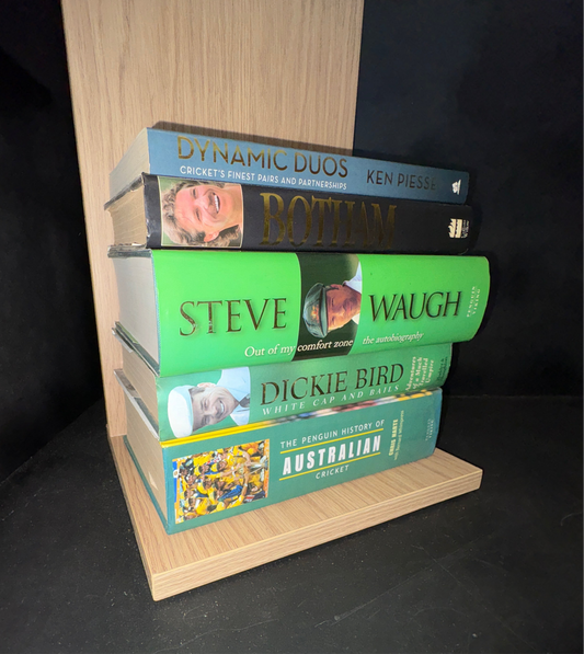 AUST CRICKET Bios - Bundle of 5- Assorted Authors (Min. fair condition)