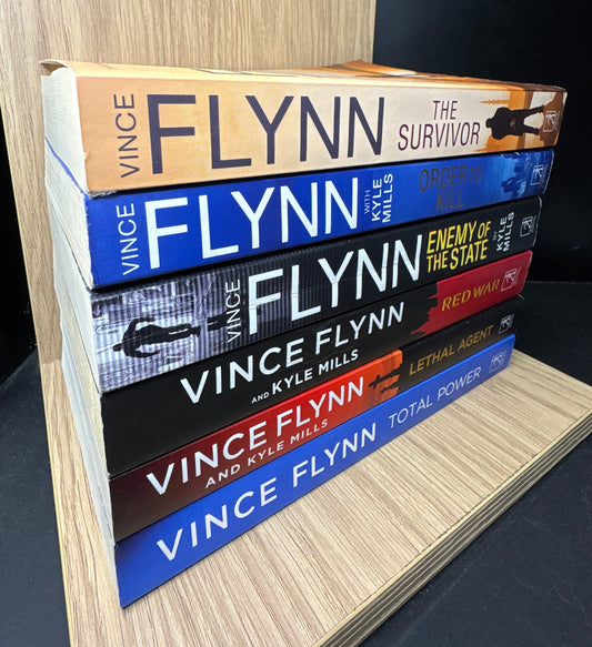 FLYNN, Vince/ MILLS Kyle 'Mitch Rapp' Series Assorted Titles Bundle of 6 (Min. fair condition)