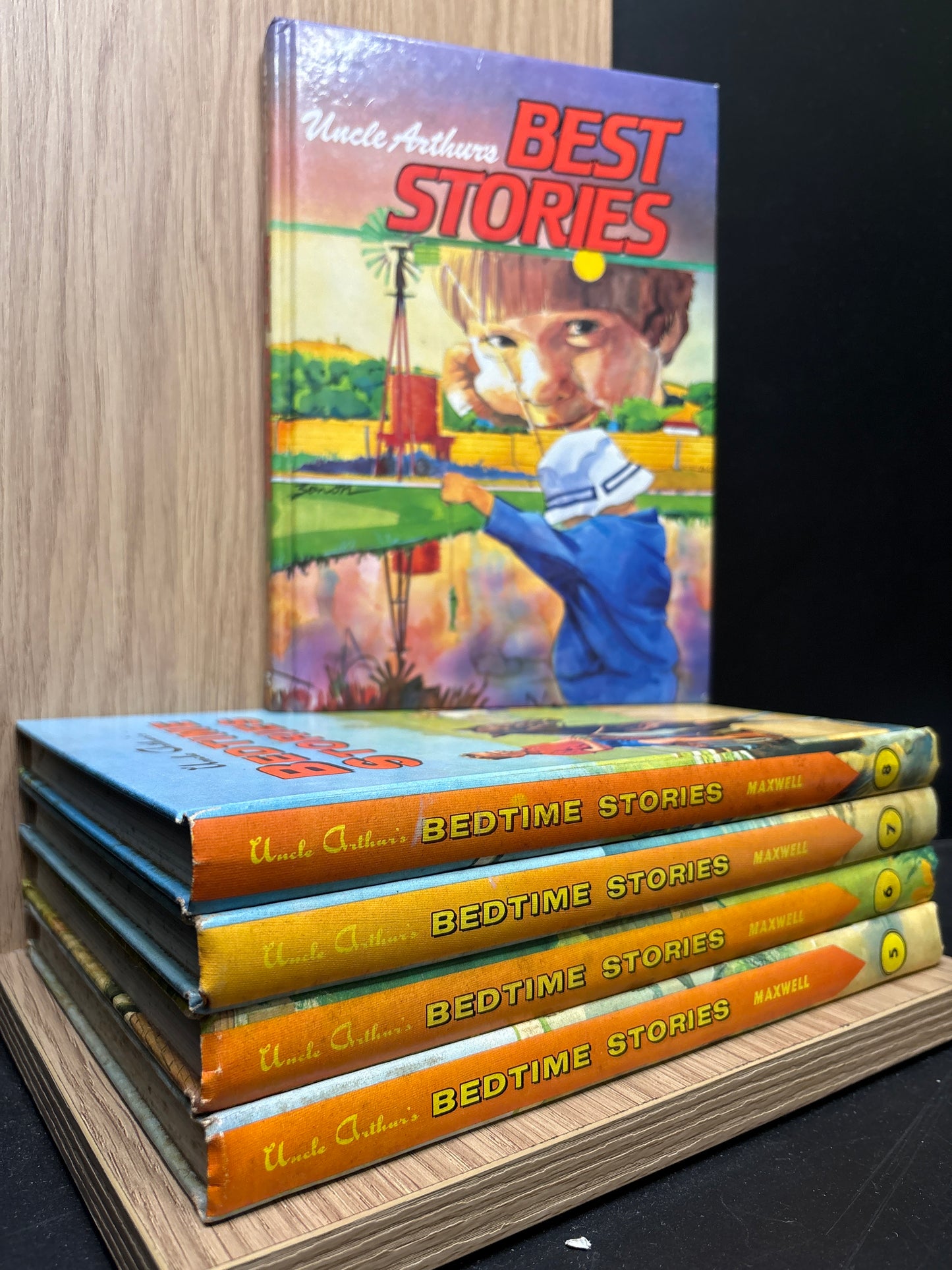 MAXWELL, Arthur S. 'Uncle Arthur's Bedtime Stories' Books #5-8 + Bonus 'Uncle Arthur's Best Stories' Bundle of 5 (Min. fair condition)