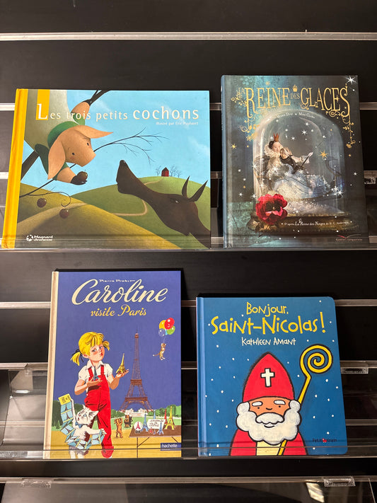 French Early & Young Reader Titles Bundle of 4 (Min. Fair condition)