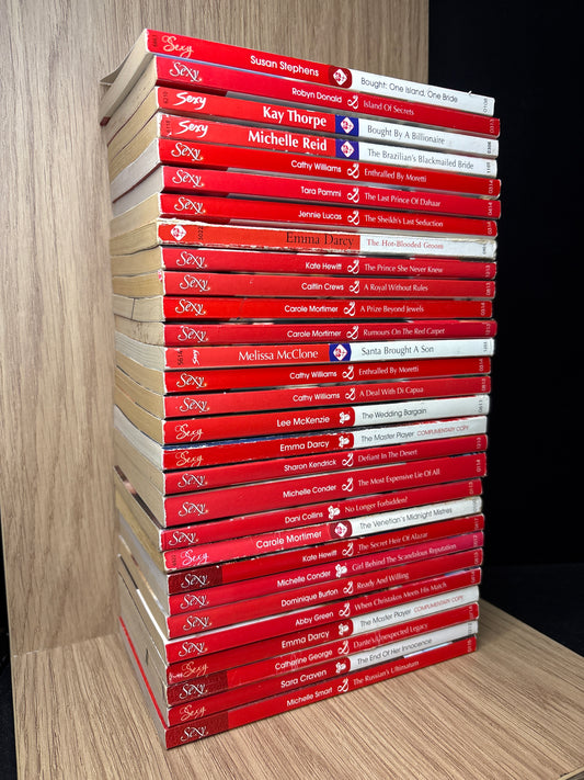 Mills & Boon 'Sexy' Series Assorted Titles Bundle of 29 (Min. fair condition)
