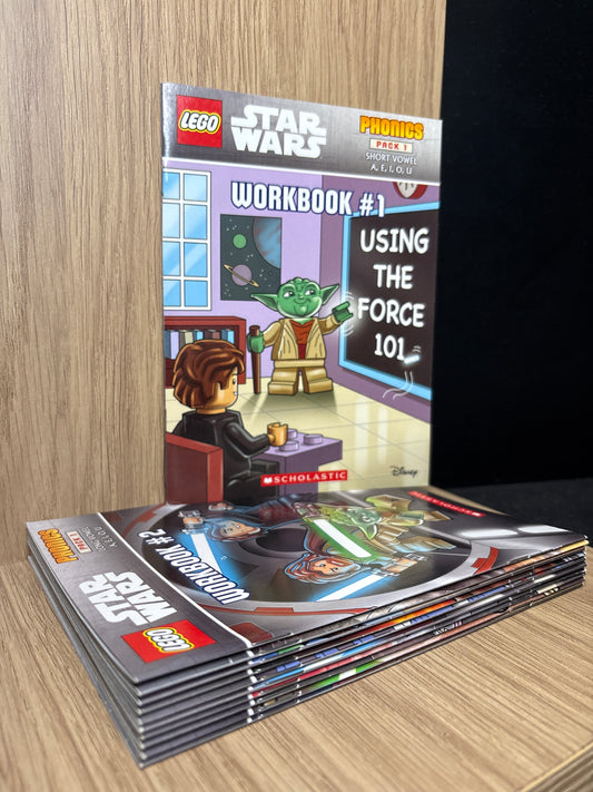 STAR WARS SCHOLASTIC PHONICS Pack 1 Titles #1+3-10 + Workbooks #1+2 Bundle of 11 (Min. good condition)