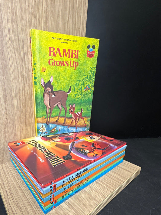 WALT DISNEY - Bundle of 7- Assorted 'Wonderful World of Reading' Titles (Min. fair condition)