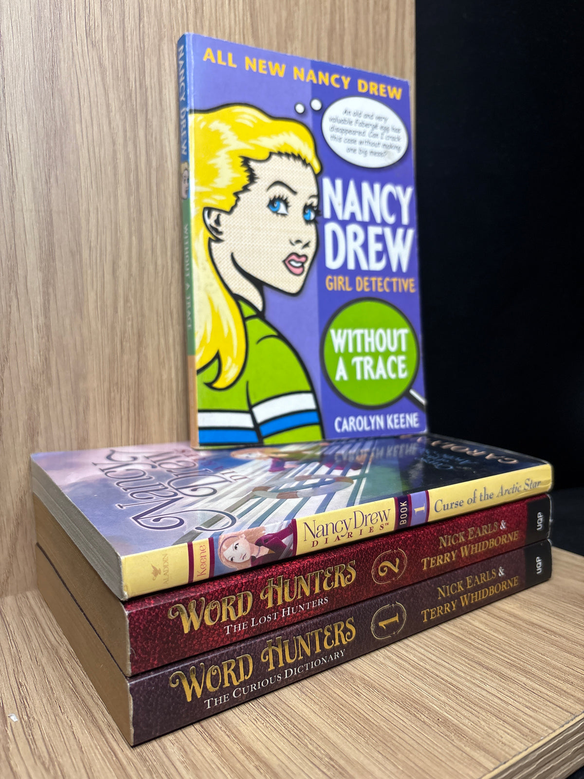 EARLS + WHIDBORNE 'Word Hunters' #1-2 + Bonus KEENE'S 'Nancy Drew' Titles Bundle of 4 (Min. fair condition)