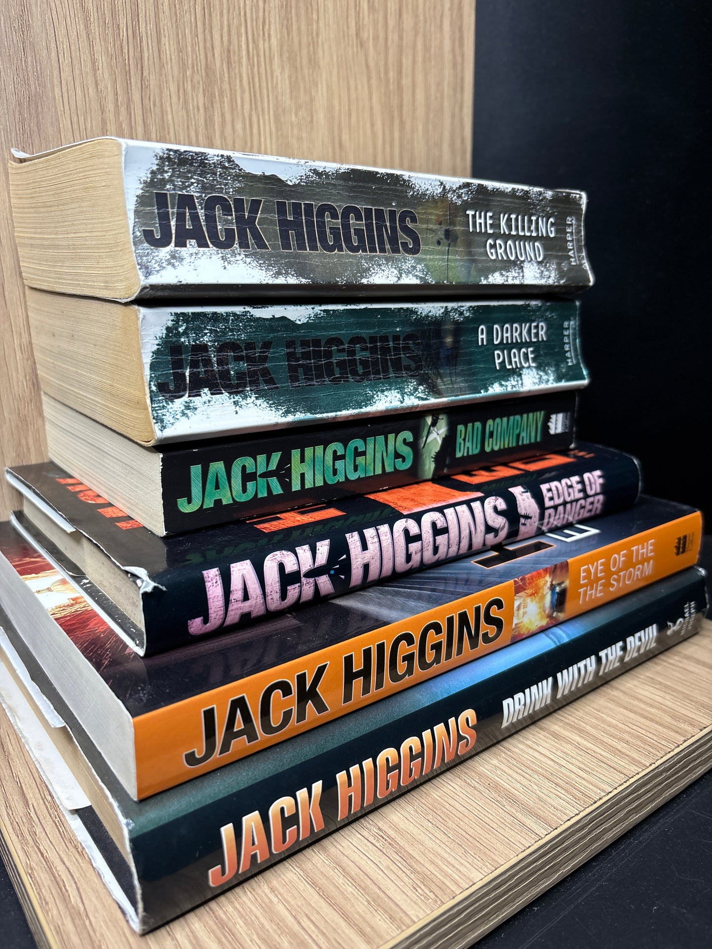 HIGGINS,Jack 'Sean Dillon' Series Assorted Titles Bundle of 6 (Min. fair condition)