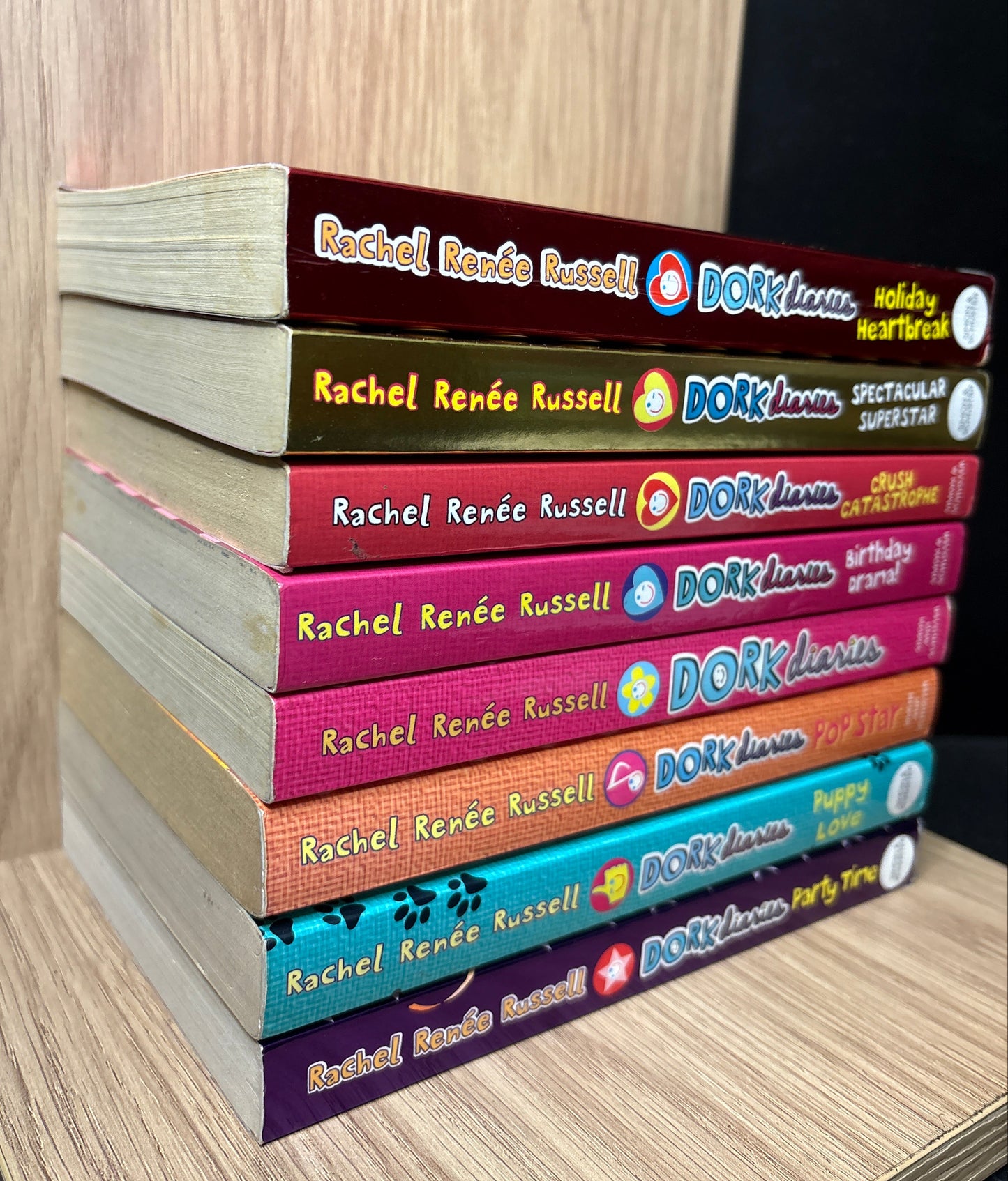 RUSSELL, Rachel Renée 'Dork Diary' Series Assorted Titles Bundle of 8 (Min. fair condition)