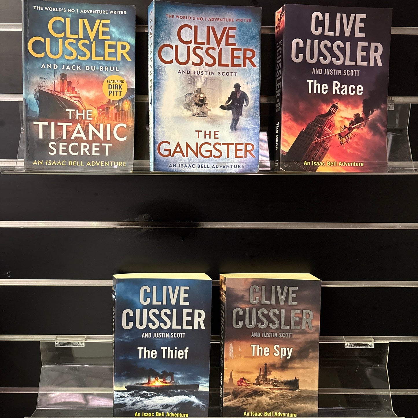 CUSSLER, Clive - Bundle of 5 Assorted Titles in the Isaac Bell Series (Min. fair condition)