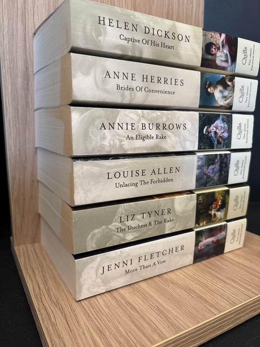 QUILLS Hist Rom 2-in1 - Bundle of 6 Books - two titles in each (Min. good condition)