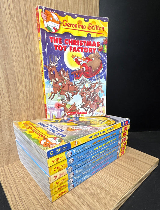 GERONIMO STILTON 6x Assorted Titles in Thea Stilton Series and 2x Geronimo Stilton Series Bundle of 8 (Min. fair condition)