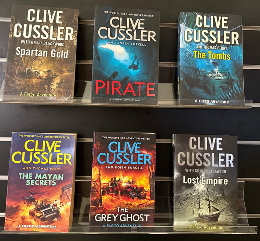 CUSSLER, Clive - Bundle of 6 - Assorted Titles in the Fargo Series (Min. fair condition)