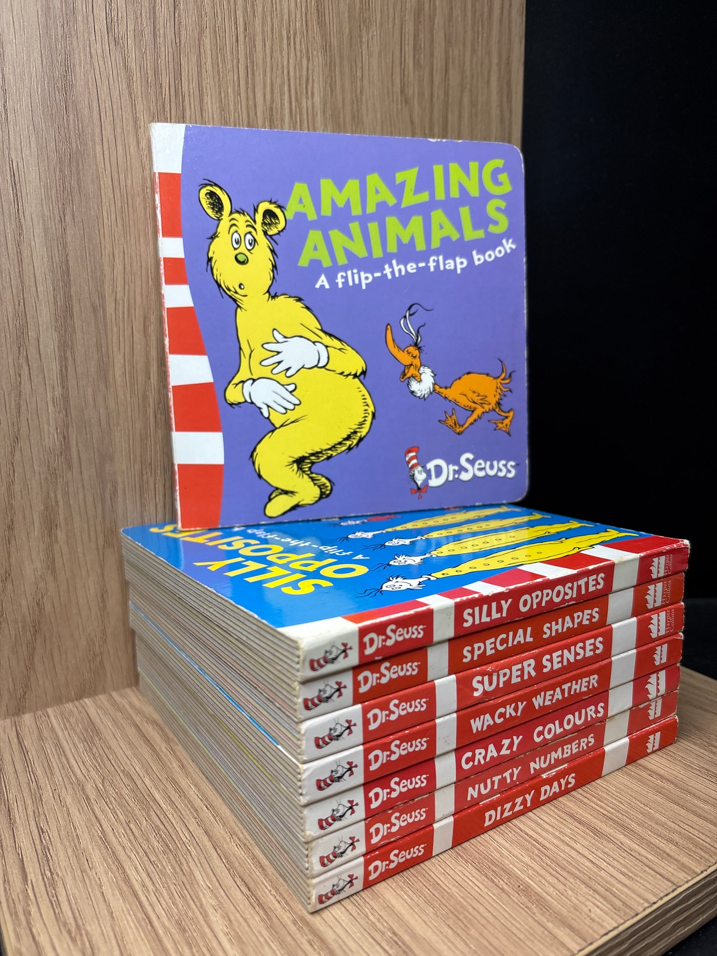 DR SEUSS - 'Flip The Flap' Assorted Titles Bundle of 8 (Min. fair condition)