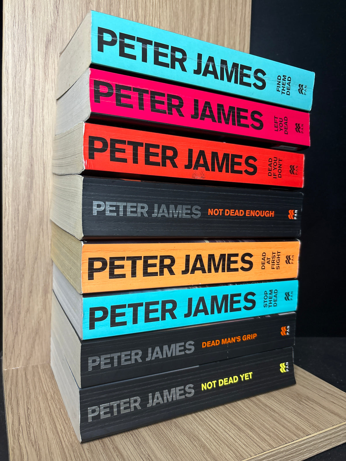 JAMES, Peter 'Roy Grace' Series Assorted Titles Bundle of 8 (min. fair condition)