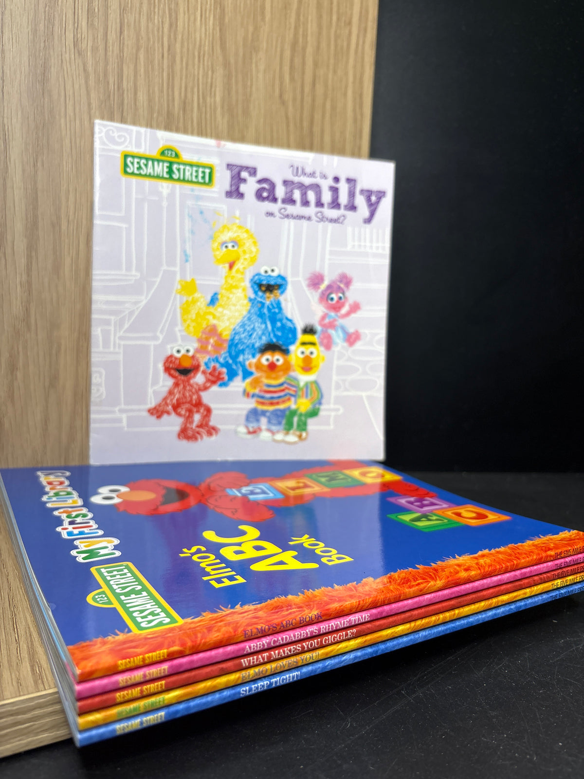 SESAME STREET My First Library + Bonus Family Reader Title Bundle of 6 (Min. very good condition)
