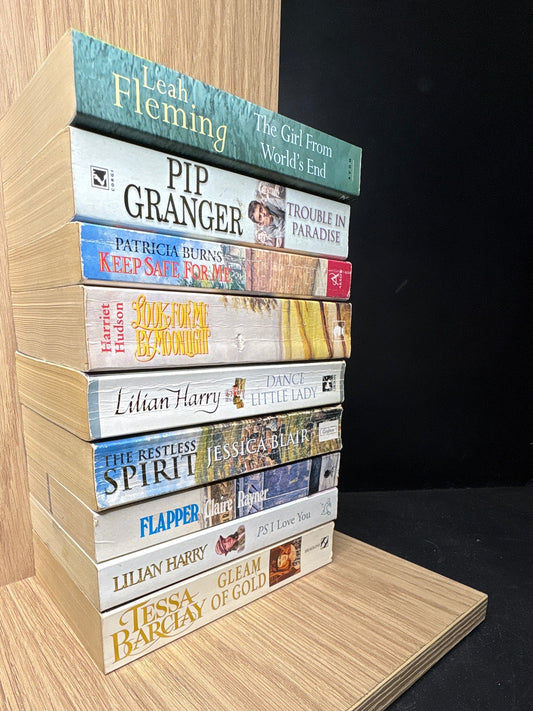 SELECTED Hist/Fic/Saga Titles - Bundle of 9 Books: Assorted Historical Fic Authors/ Series (Min. fair Condition)