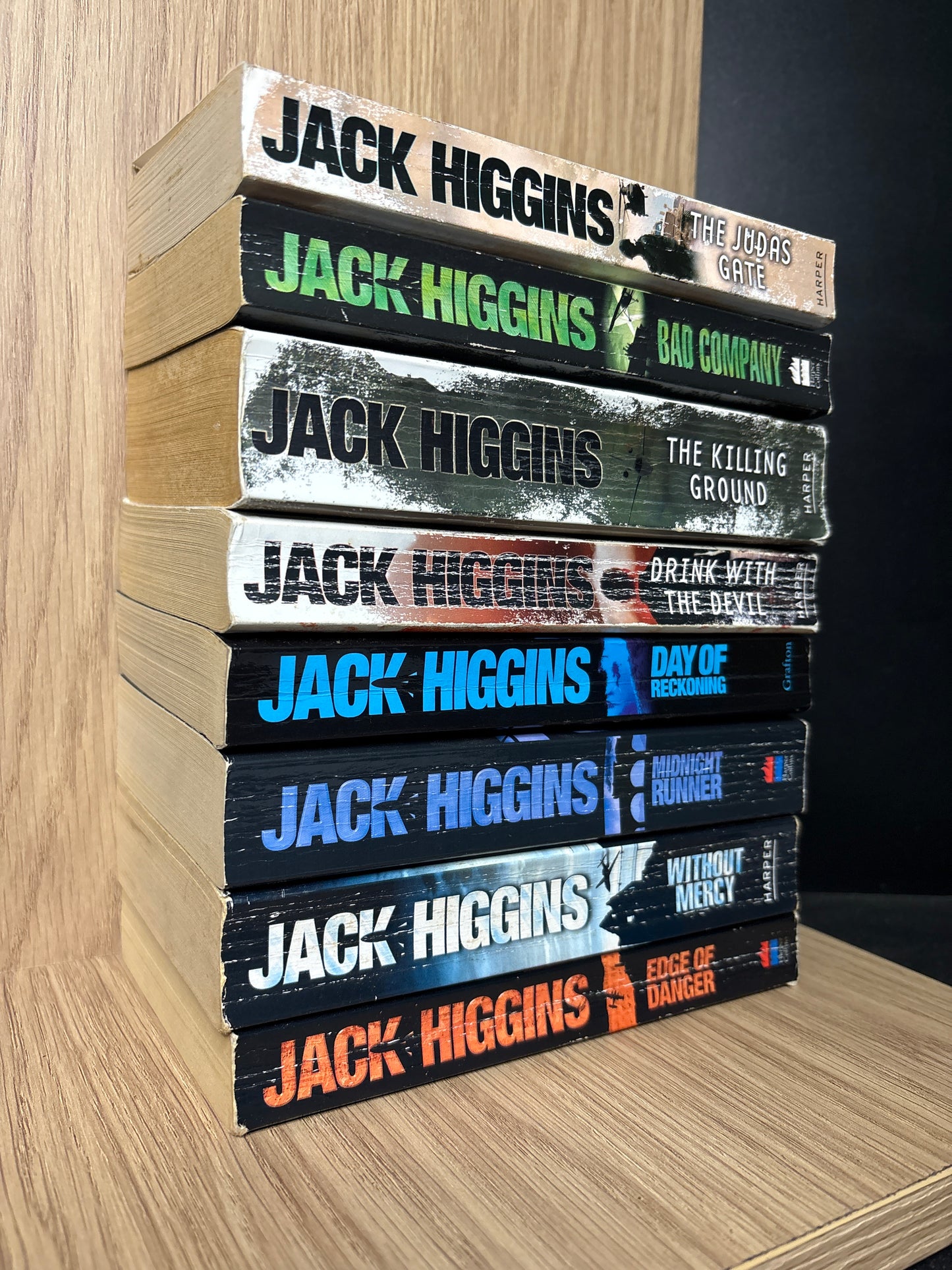 HIGGINS, Jack 'Sean Dillon' Titles Bundle of 8 (Min. fair condition)