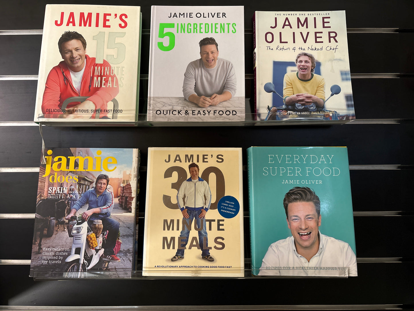 OLIVER, Jamie - Bundle of 6 - Assorted Cookbooks (min good condition)