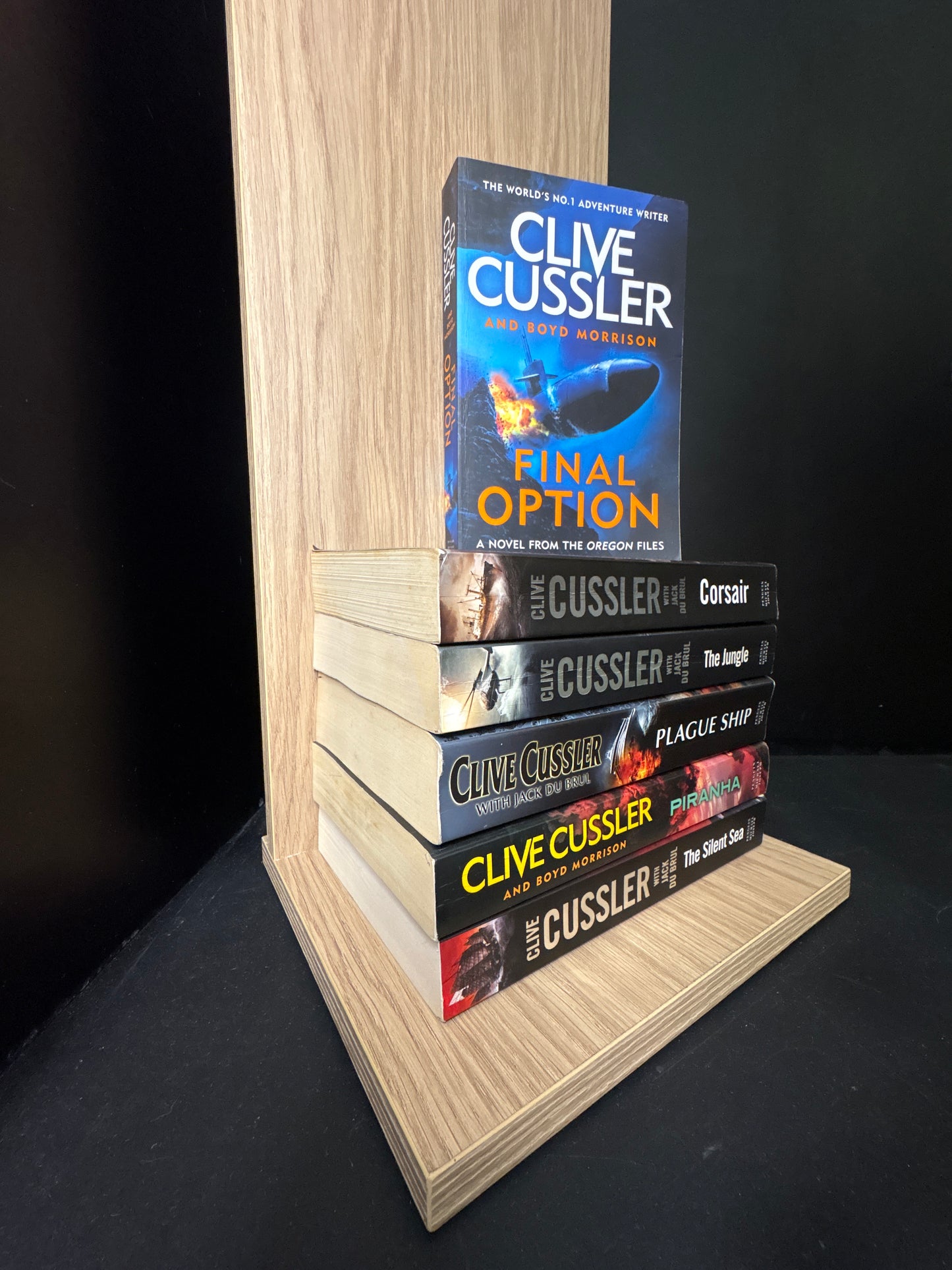 CUSSLER, Clive - Bundle of 6 - Assorted Titles in Oregon Files Series (Min. FAIR condition)