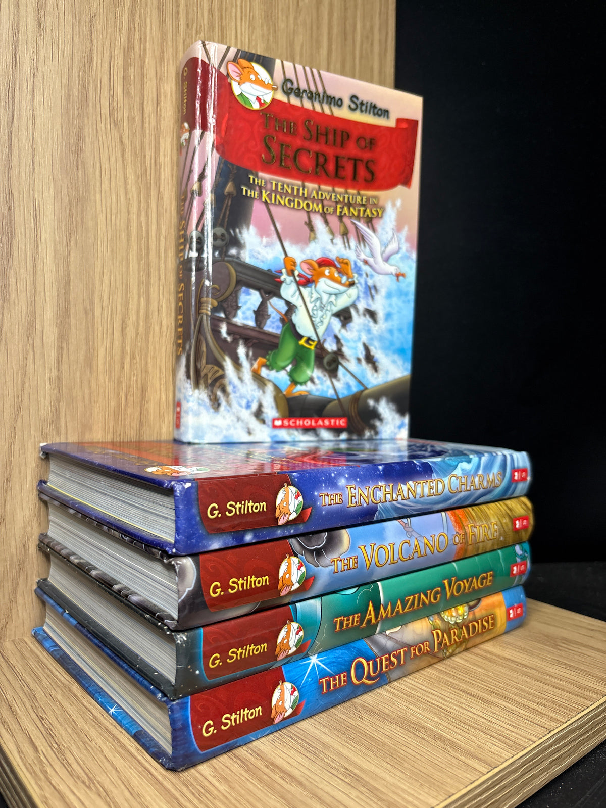 GERONIMO STILTON 'The Kingdom of Fantasy' Assorted Titles Bundle of 5 (Min. good condition)