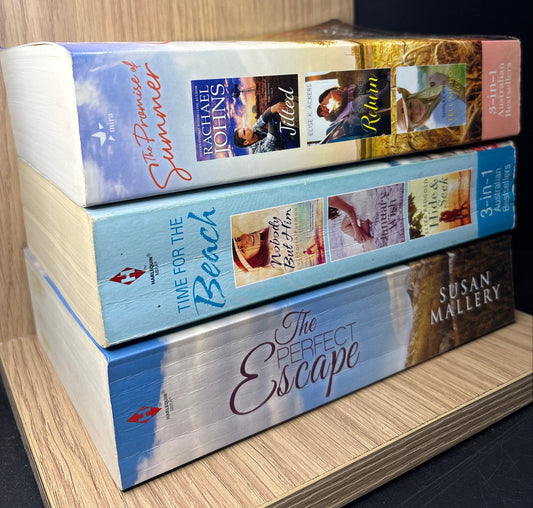 ROMANCE 3-in-1 Books Assorted Stories and Authors Bundle of 3 (Min. Fair Condition)