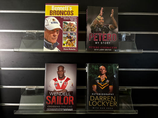 NRL BIOGRAPHIES - Bundle of 4 - Selected Autobiographies of NRL Stars (Min. good condition)