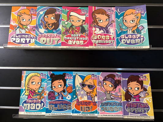 McAULEY, Rowan: 'Go Girl' Series - Bundle of 10 Assorted Titles (Min. fair condition)