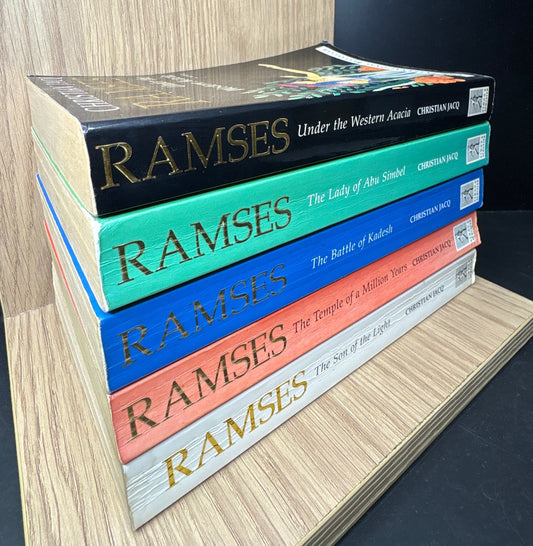 JACQ, Christian 'Ramses' Complete Series Bundle of 5 (Min. fair condition)