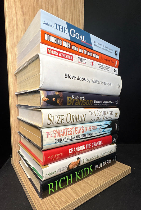 Business & Finance Bios - Bundle of 10 Titles - Assorted Authors (min. fair condition)