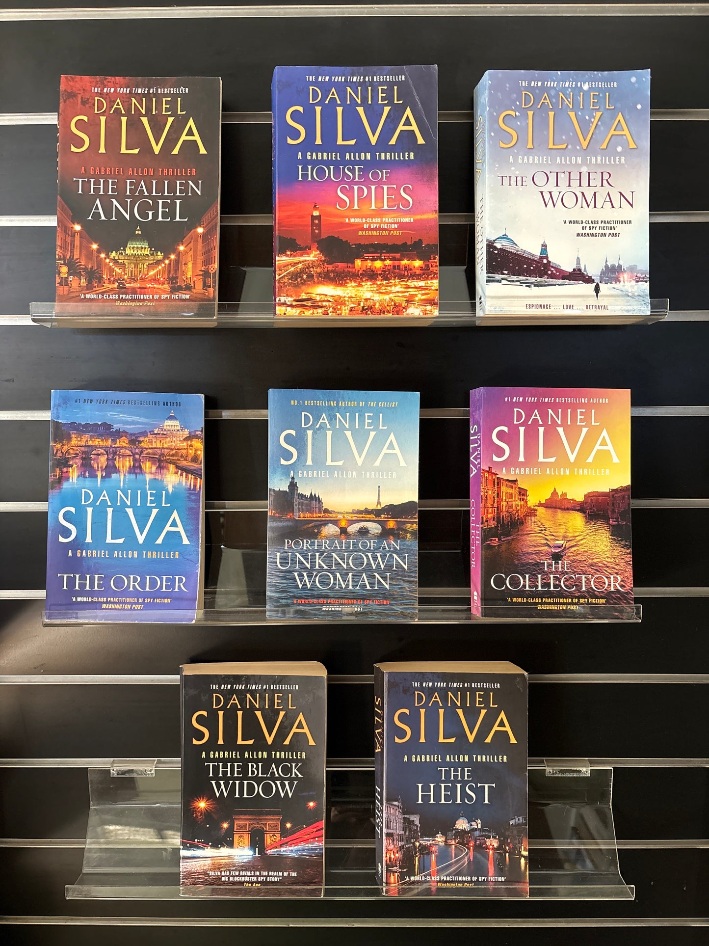 SILVA, Daniel - Bundle of 8 -Standalone Titles in Gabriel Allon Series (min. fair condition)