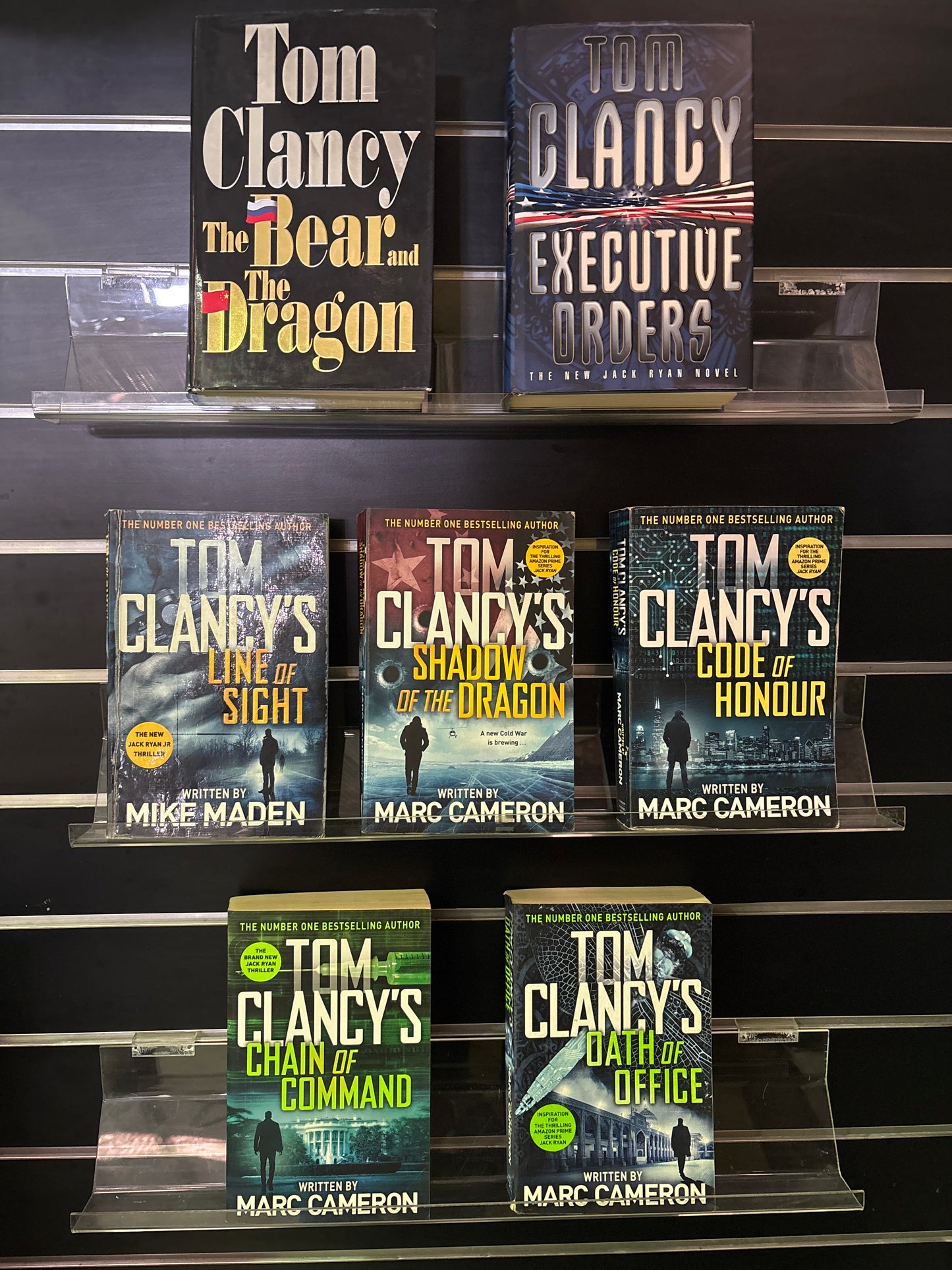 CLANCY, Tom - Bundle of 7 - Assorted Titles in Jack Ryan Series (Min. condition Fair)