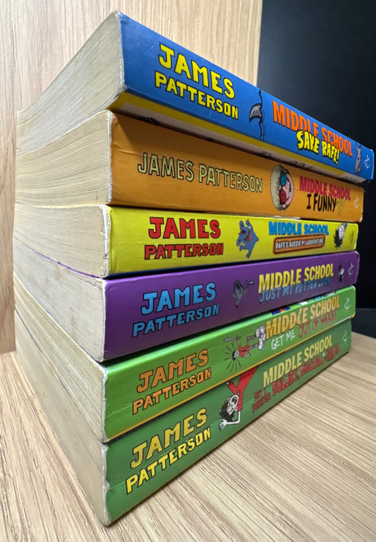 PATTERSON, James 'Middle School' Series Mixed Stories Bundle of 6 (Min. fair condition)