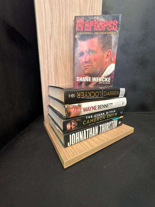 NRL Player Biographies - Bundle of 5 - Assorted Authors (Min. fair condition)
