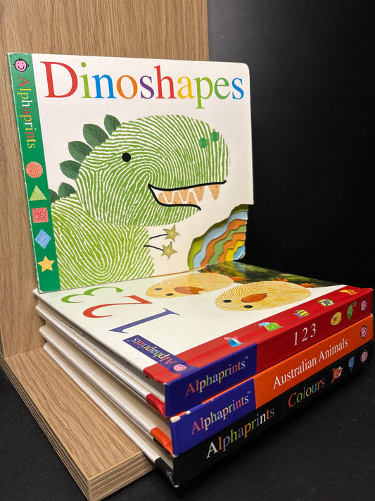 'ALPHAPRINTS' Series Assorted Titles Bundle of 4 (Min. fair condition)