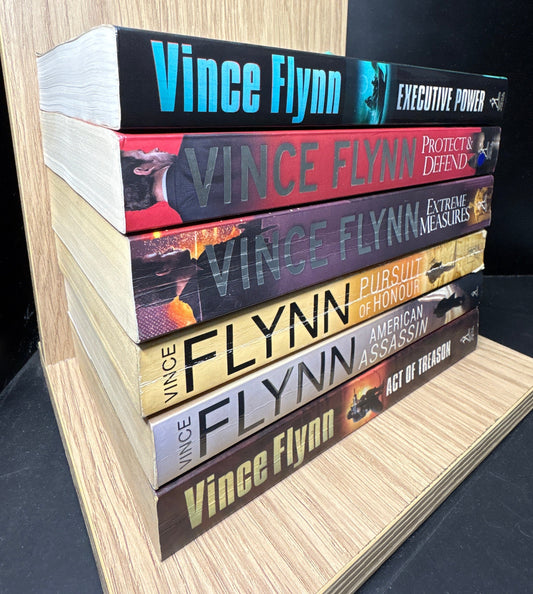 FLYNN, Vince 'Mitch Rapp' Series Assorted Titles Bundle of 6 (Min. fair condition)