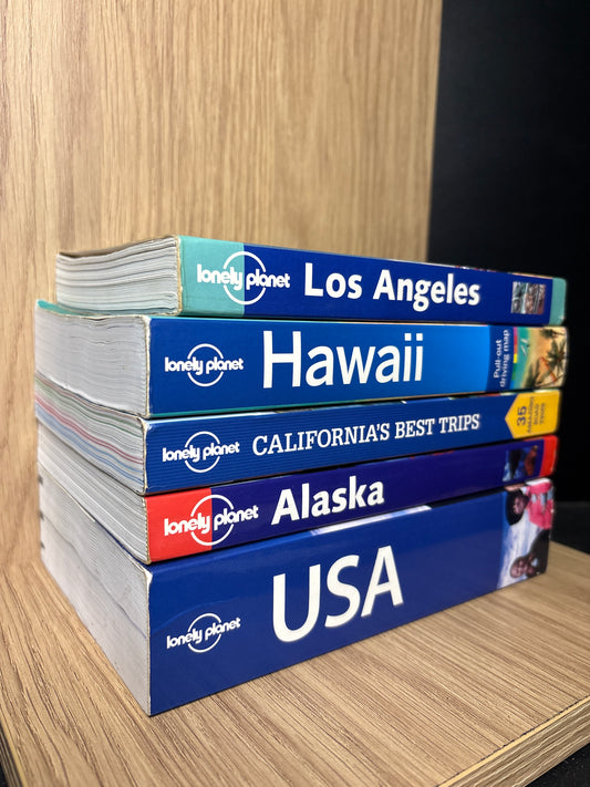 LONELY PLANET USA Assorted Bundle of 5 (Min. fair condition)