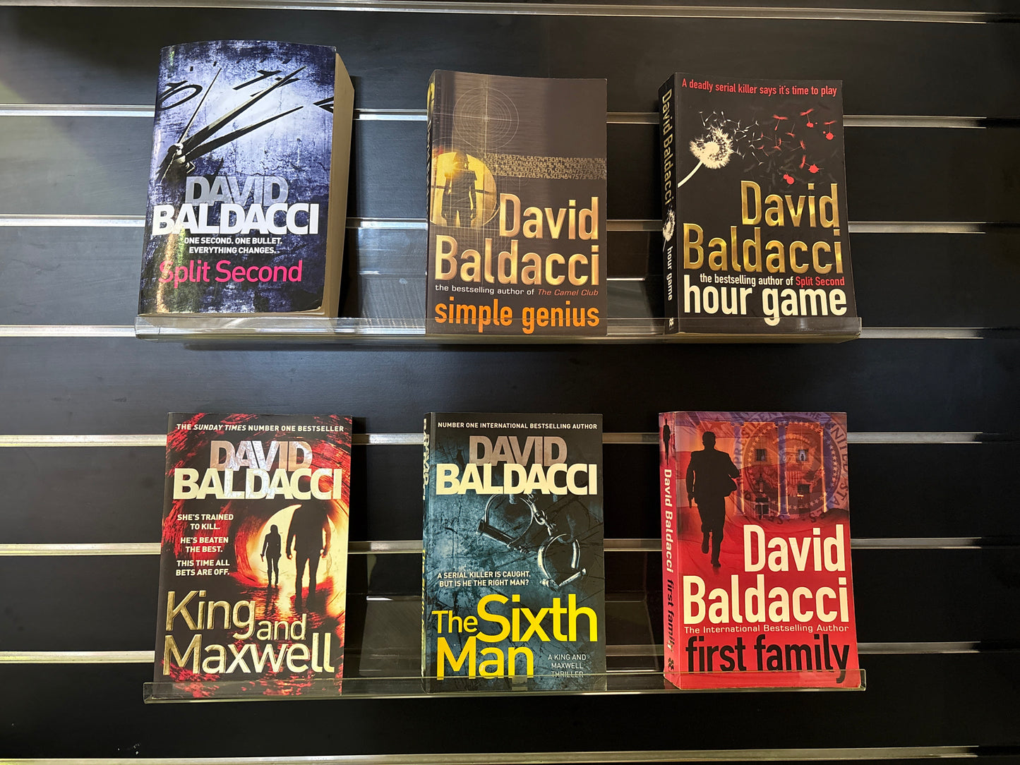 BALDACCI, David - Bundle of 6 - FULL King and Maxwell series (Min. fair condition)