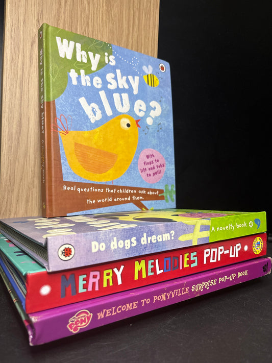 KIDS POP UP/ LIFT-THE-FLAP BOOKS Assorted Standalone Titles Various Authors Bundle of 4 (Min. good condition)
