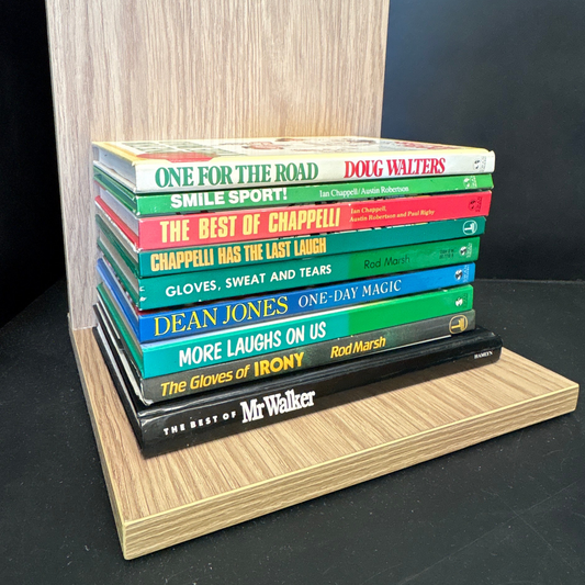 CRICKET & Humour - Bundle of 9 - Assorted Authors & Titles (Min. fair condition)