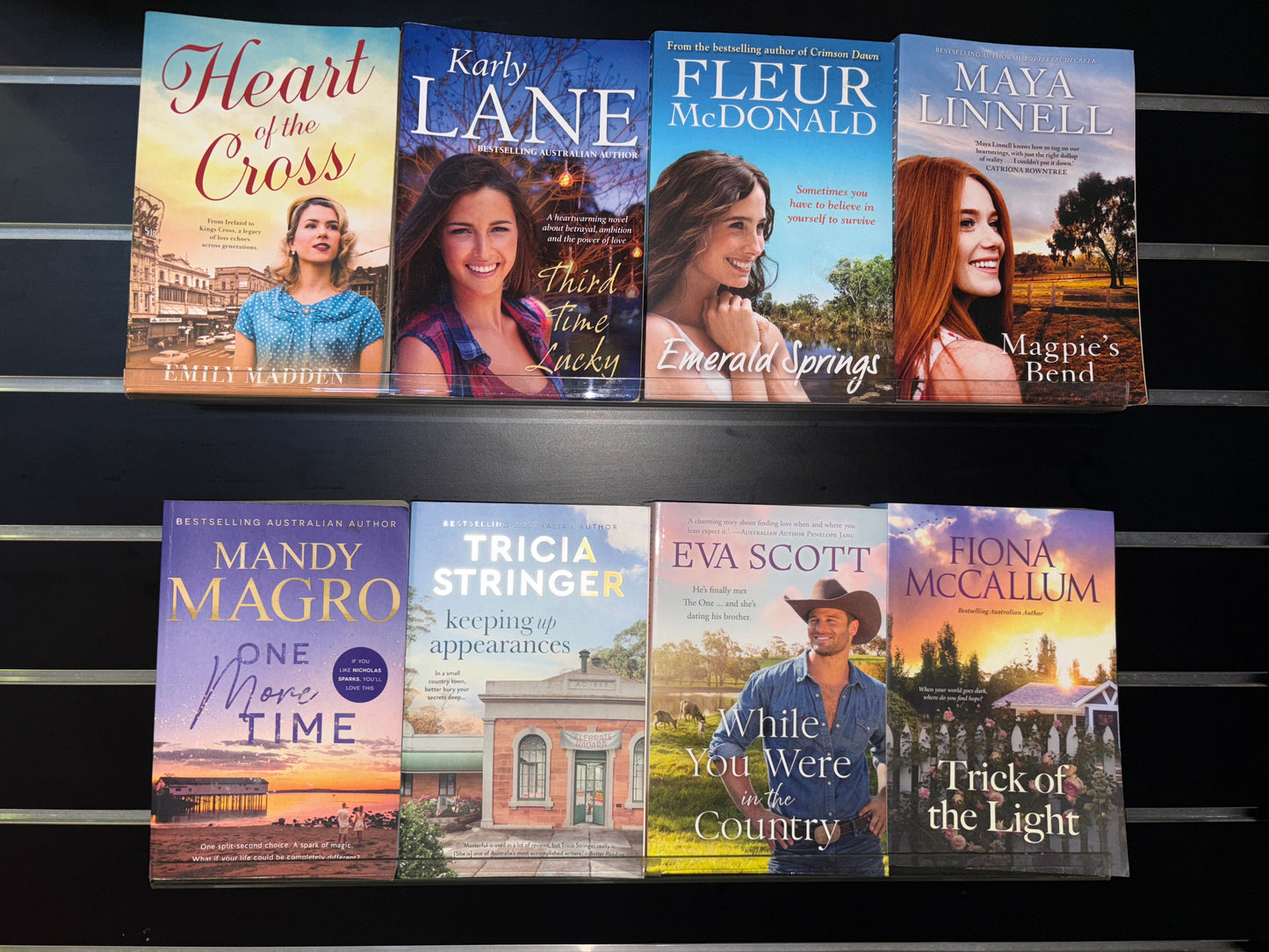 SELECTION of Aust Contemporary Rural Fiction - Bundle of 8 - Assorted Authors (Min. good condition)
