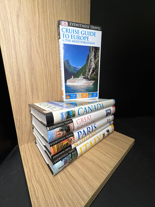 EYEWITNESS TRAVEL Guides - Bundle of 6 - Assorted Locations (Min. very good condition)